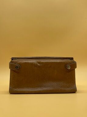 Vintage Didier Lamarthe leather camel wallet made in France - 0021TG